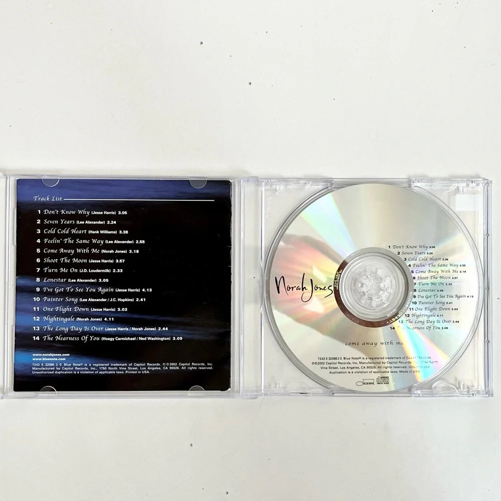 Norah Jones, Come Away With Me Audio CD ,Pre-owned,2002, Capitol - Picture 4 of 10